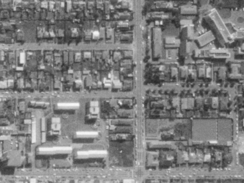 27A Conference Street from the air, 1975-1979