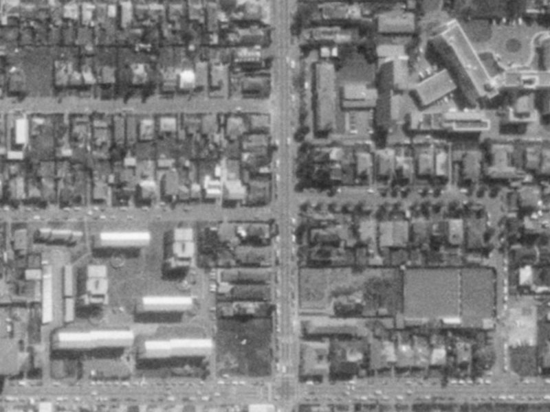 53 Conference Street from the air, 1975-1979