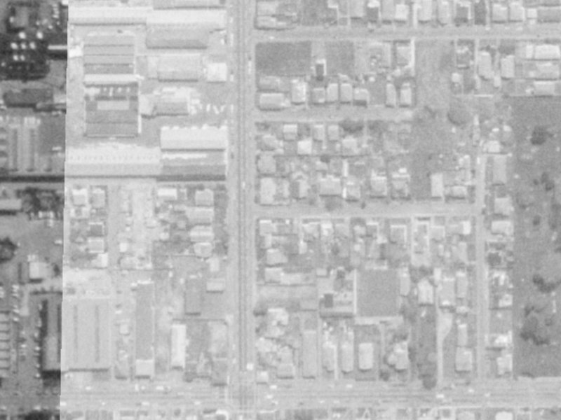 50 Ely Street from the air, 1975-1979