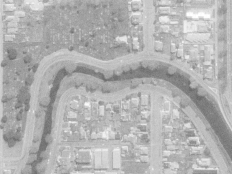 398 Oxford Terrace from the air, 1975-1979