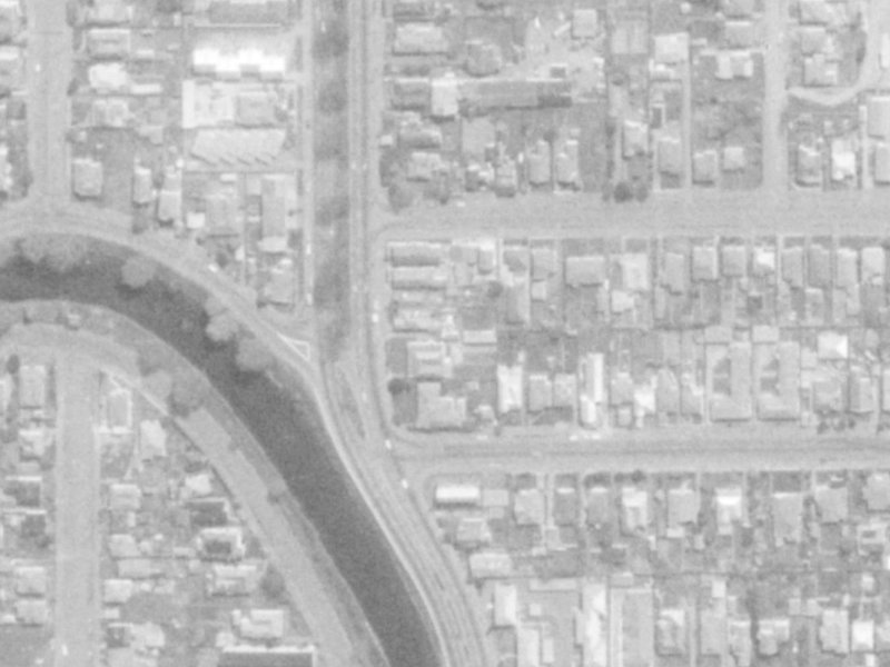 268B Fitzgerald Avenue from the air, 1975-1979