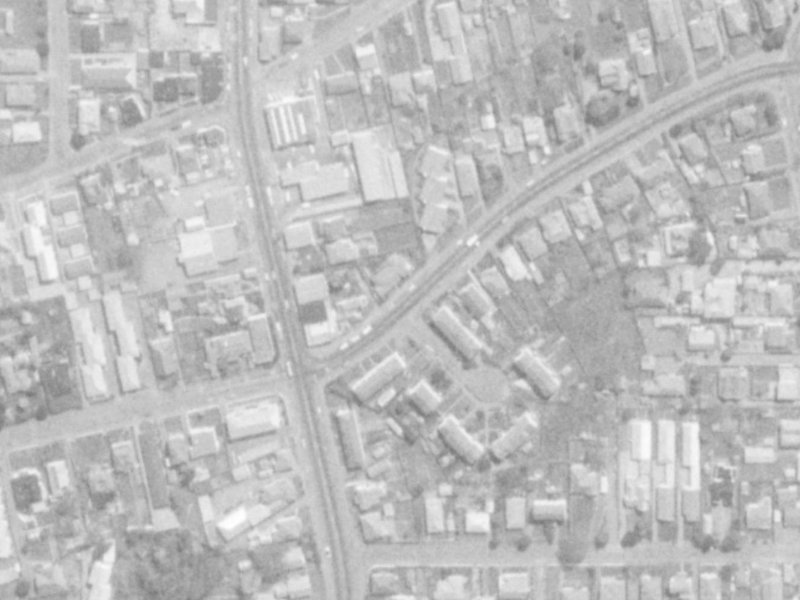14 Swanns Road from the air, 1975-1979