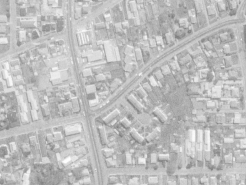 15 Swanns Road from the air, 1975-1979