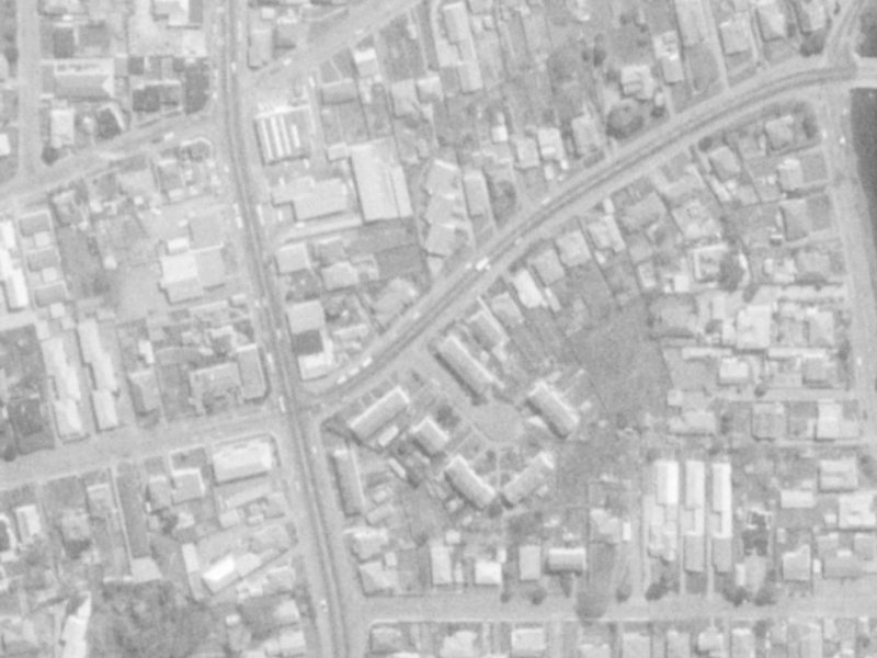 18 Swanns Road from the air, 1975-1979
