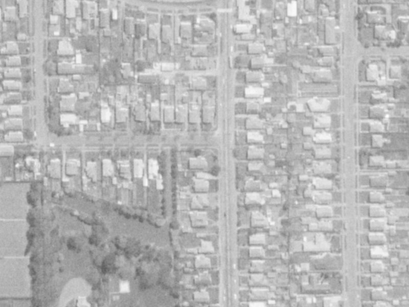 7 Lionel Street from the air, 1975-1979