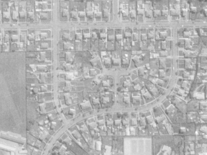 Hartnell Place from the air, 1975-1979