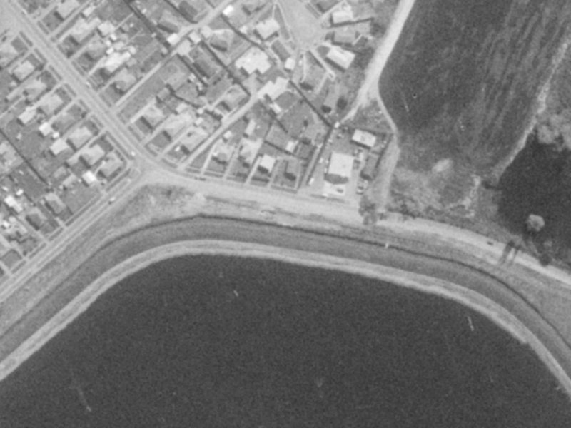 419 Breezes Road from the air, 1975-1979