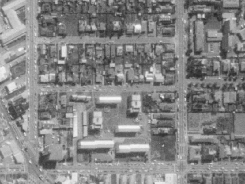 27B Conference Street from the air, 1975-1979