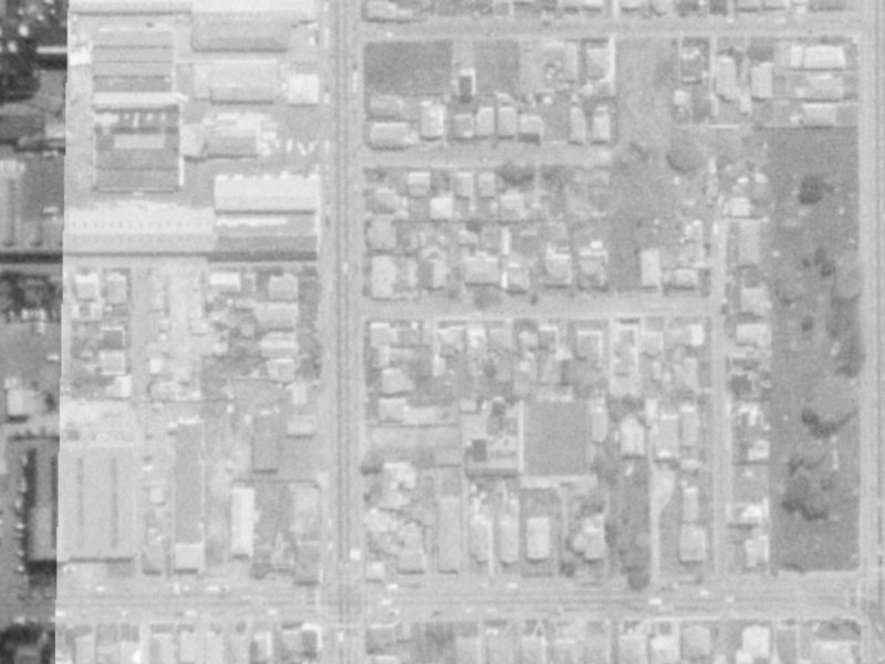 53 Ely Street from the air, 1975-1979