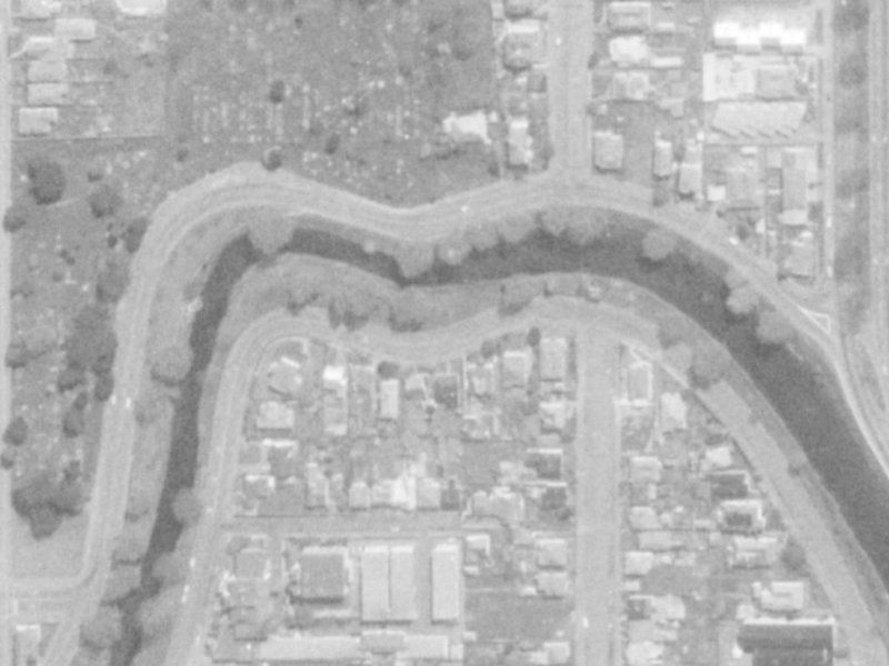 395 Oxford Terrace from the air, 1975-1979