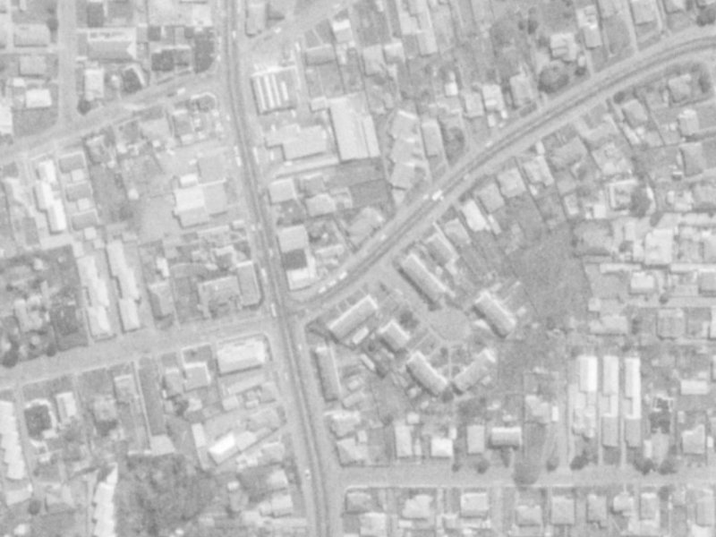 9 Swanns Road from the air, 1975-1979