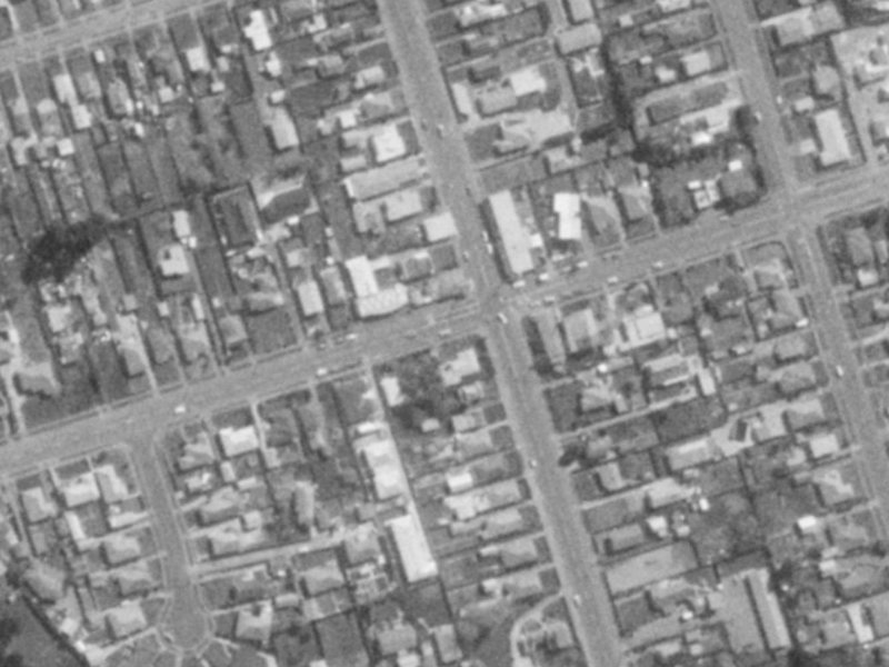 57 Bridge Street from the air, 1975-1979