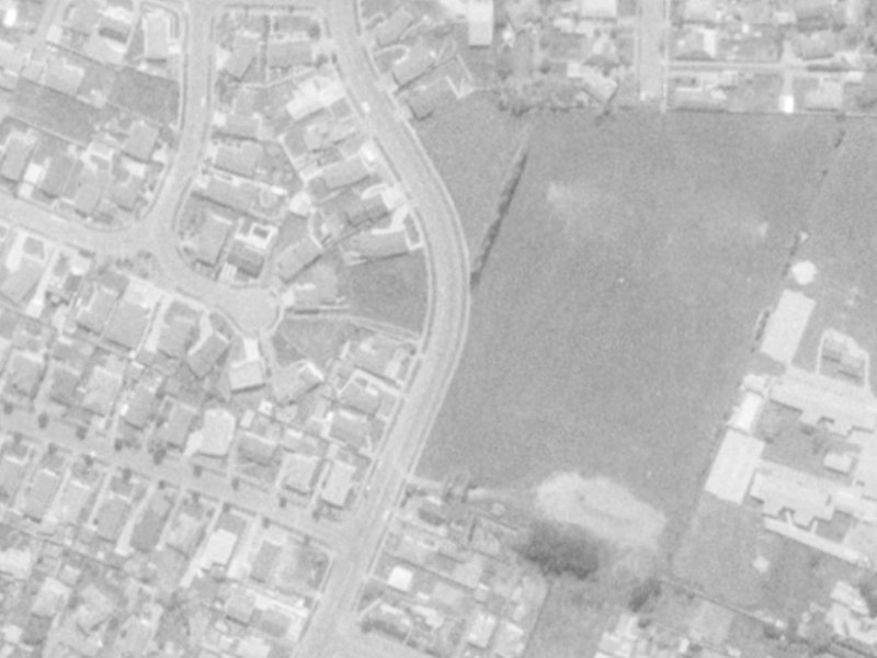 51 Nortons Road from the air, 1975-1979