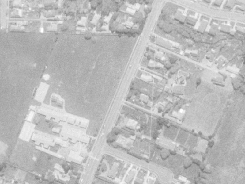 72A Avonhead Road from the air, 1975-1979