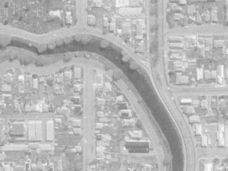 412 Oxford Terrace from the air, 1975-1979