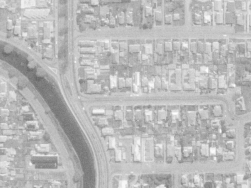 13 Heywood Terrace from the air, 1975-1979