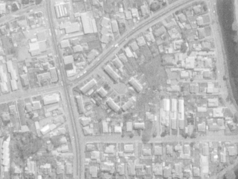Sorensens Place from the air, 1975-1979