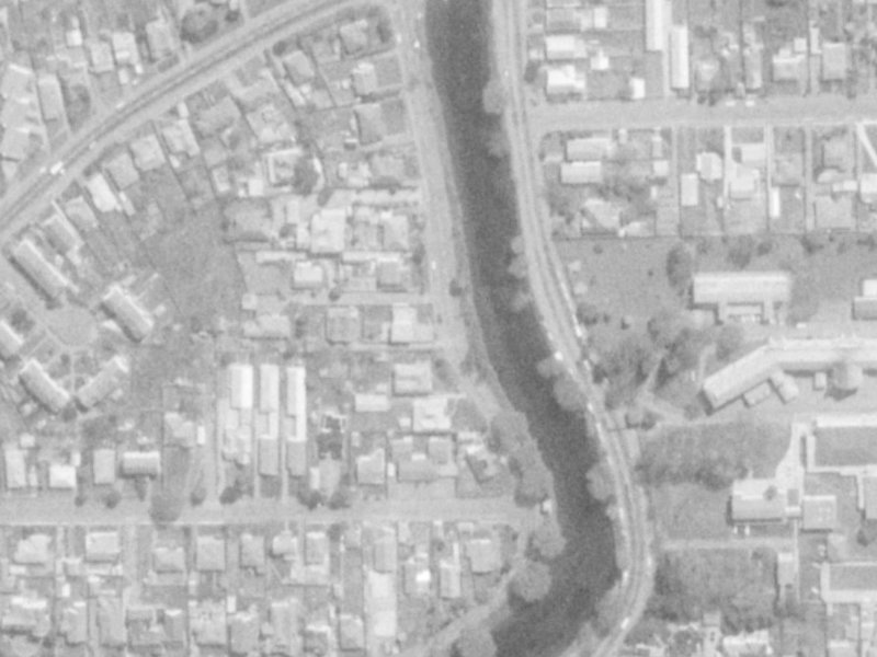 177 River Road from the air, 1975-1979