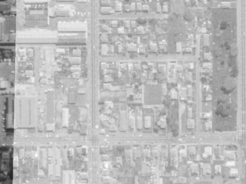 9/243 Salisbury Street from the air, 1975-1979