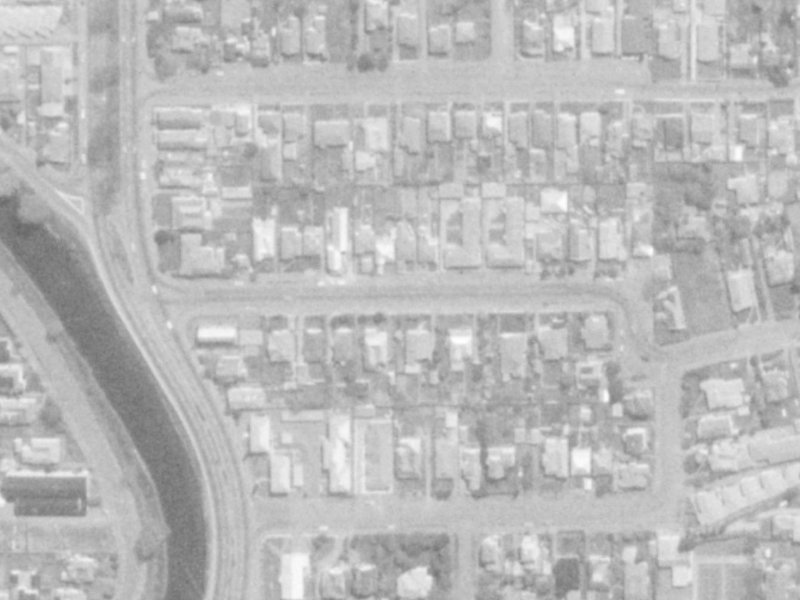 Heywood Terrace from the air, 1975-1979