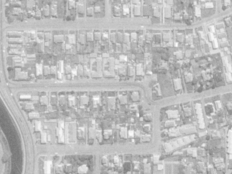 34 Heywood Terrace from the air, 1975-1979