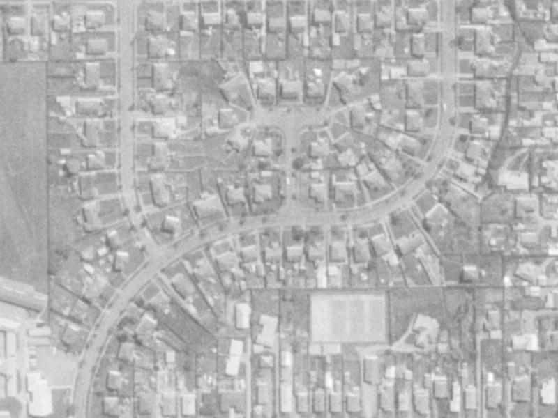 1E Hartnell Place from the air, 1975-1979
