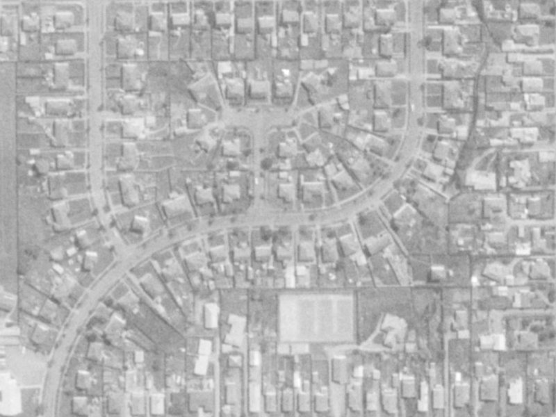 38 Rowcliffe Crescent from the air, 1975-1979