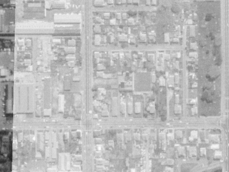 235 Salisbury Street from the air, 1975-1979