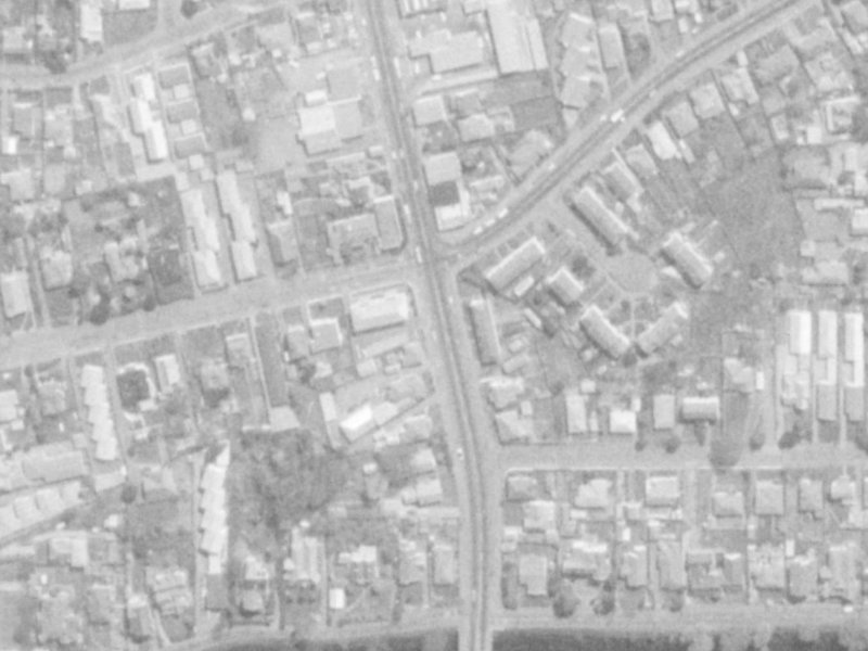221 Stanmore Road from the air, 1975-1979