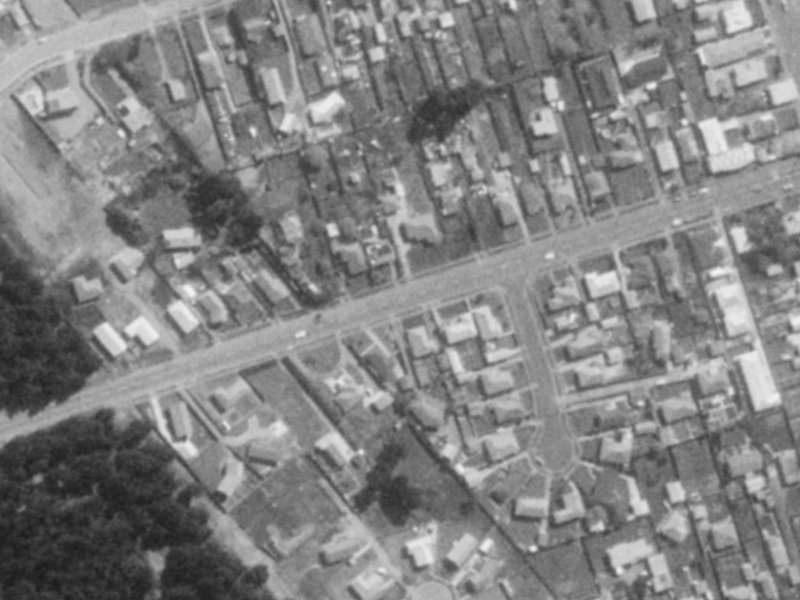 79 Bridge Street from the air, 1975-1979