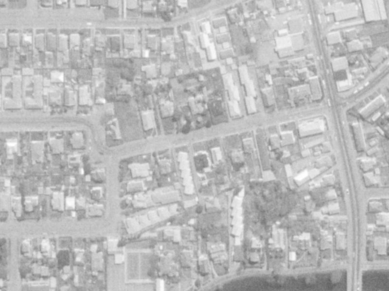 14 Draper Street from the air, 1975-1979