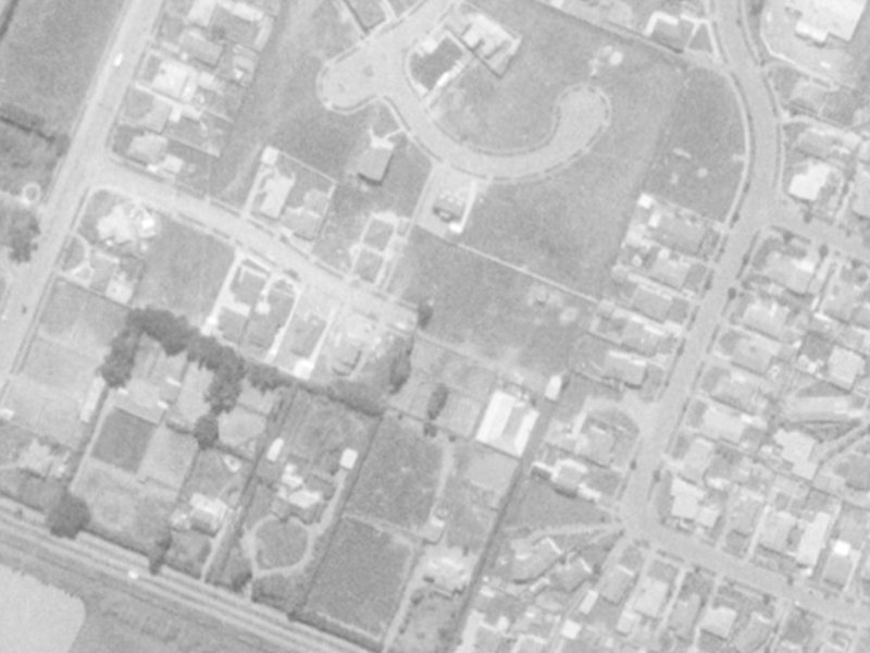 10A Broadfell Avenue from the air, 1975-1979