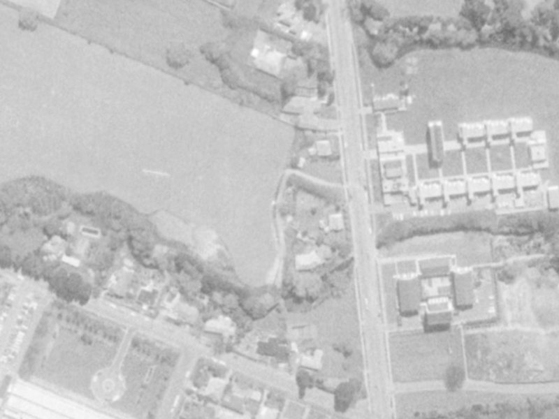 89 Peer Street from the air, 1975-1979
