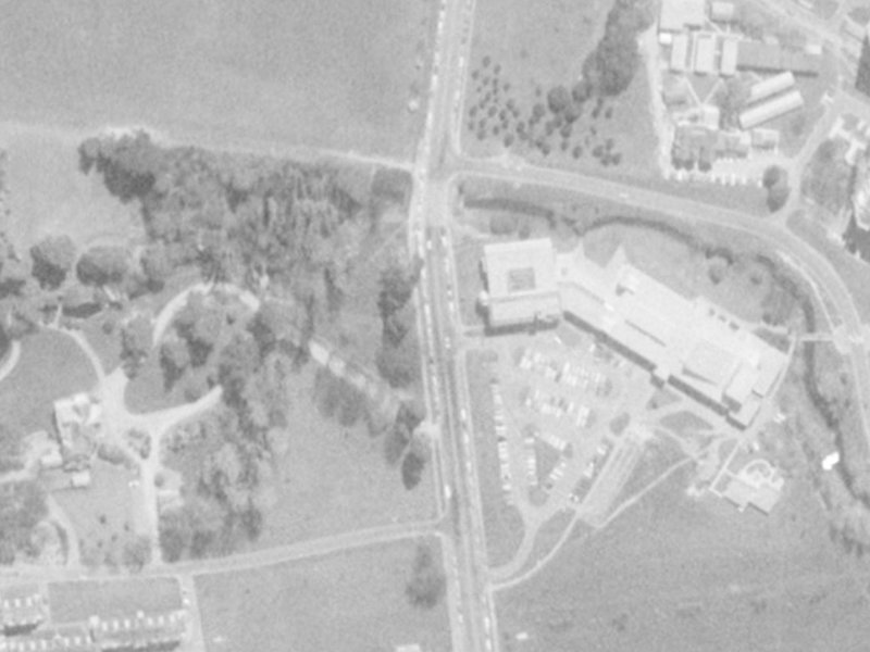 92 Ilam Road from the air, 1975-1979
