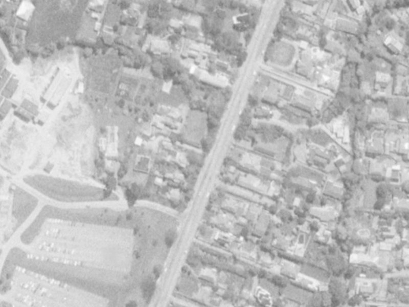 79 Clyde Road from the air, 1975-1979