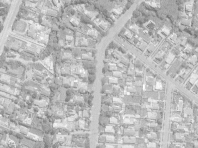 111 Puriri Street from the air, 1975-1979