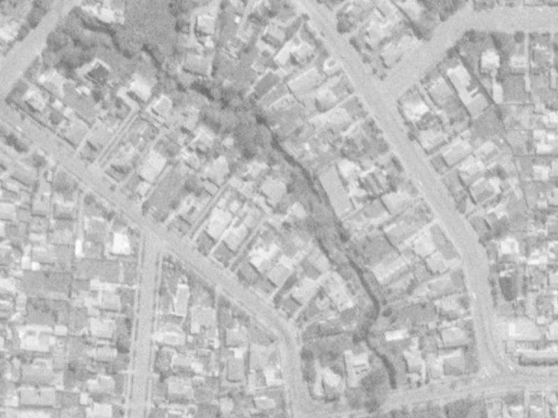 33A Totara Street from the air, 1975-1979