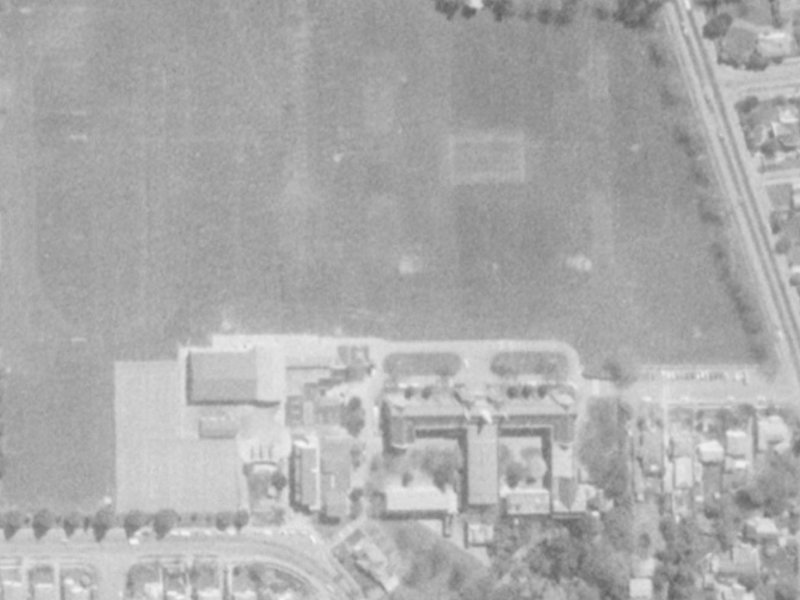 71 Straven Road from the air, 1975-1979