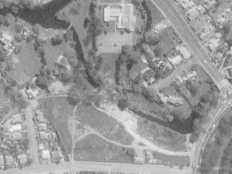 8 Wood Lane from the air, 1975-1979