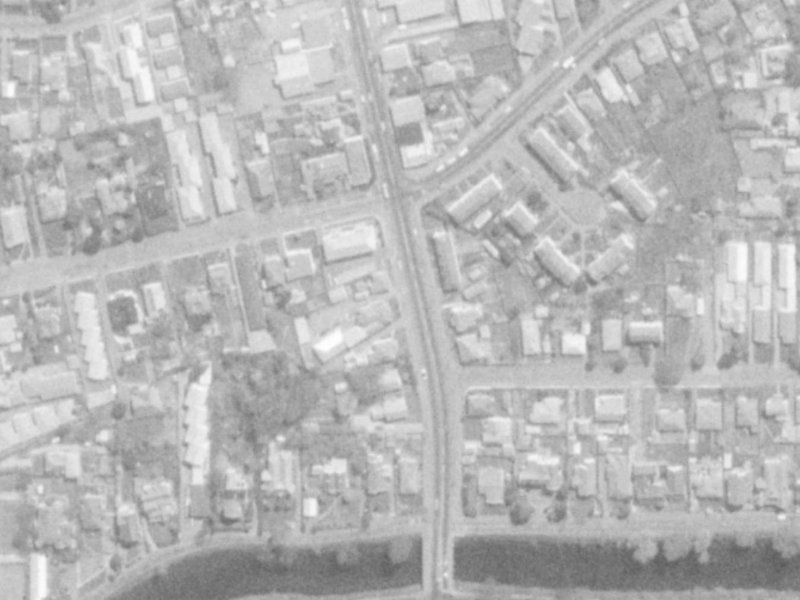 219 Stanmore Road from the air, 1975-1979