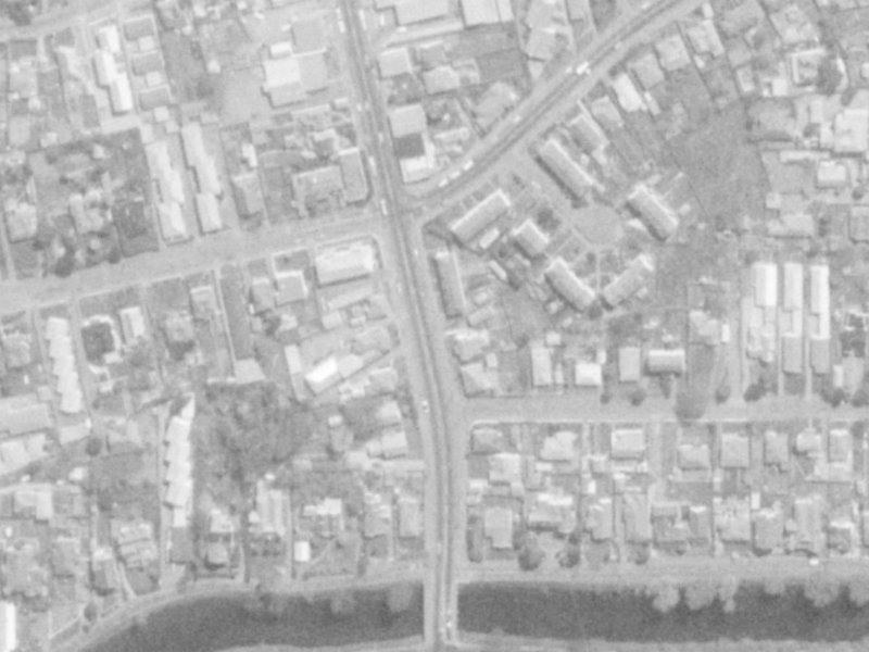 216 Stanmore Road from the air, 1975-1979