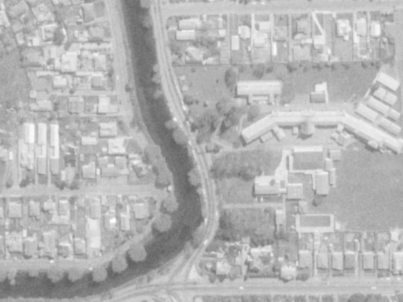154 River Road from the air, 1975-1979