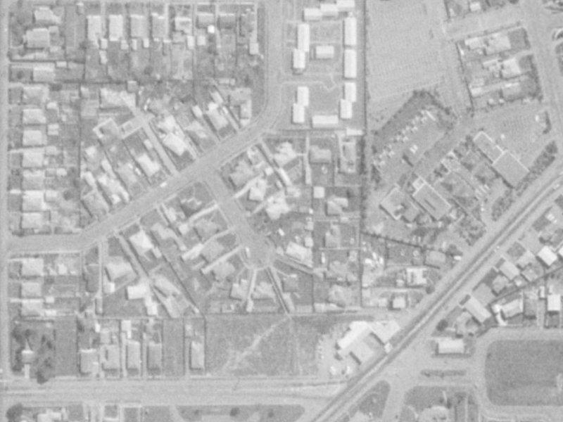 Wildwood Avenue from the air, 1975-1979