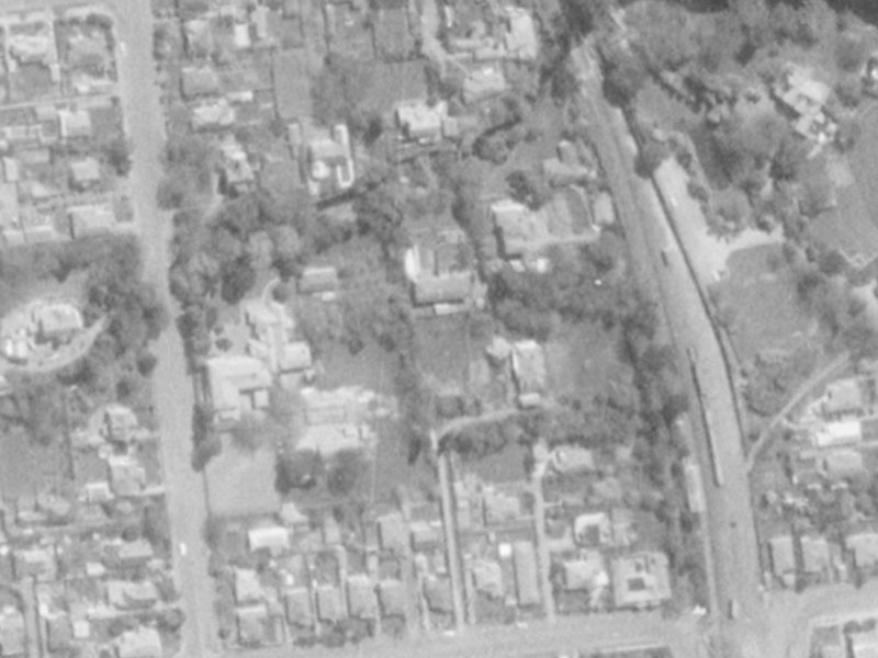 58C MATAI Street West from the air, 1975-1979