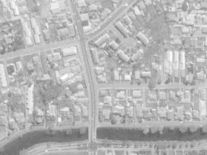 1 Glade Avenue from the air, 1975-1979