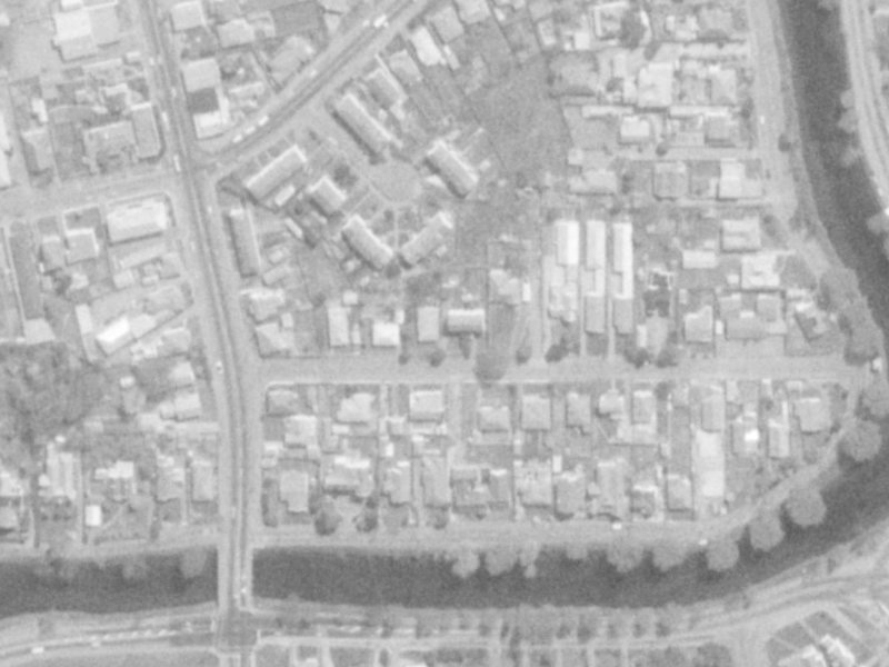 15 Glade Avenue from the air, 1975-1979