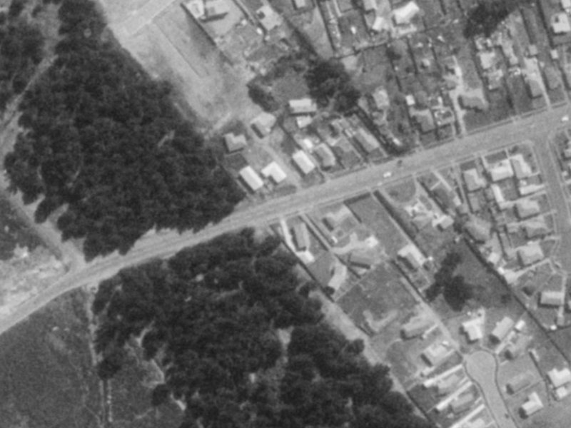 127 Bridge Street from the air, 1975-1979