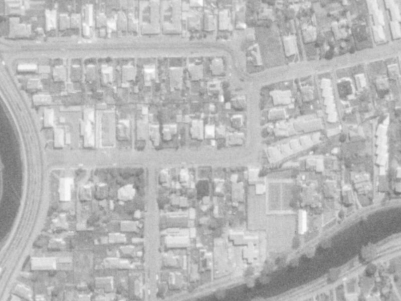 Harvey Terrace from the air, 1975-1979