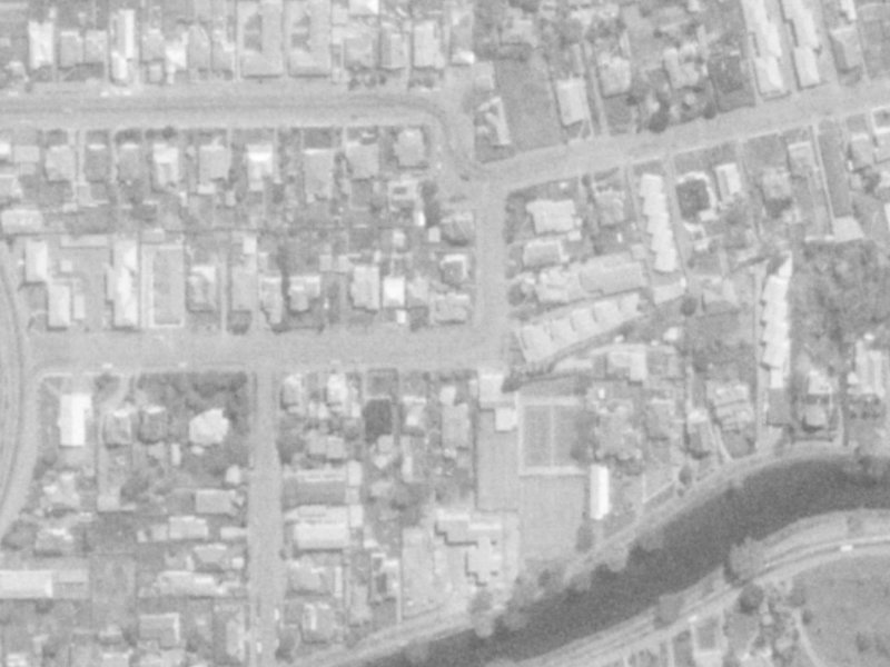 39 Harvey Terrace from the air, 1975-1979
