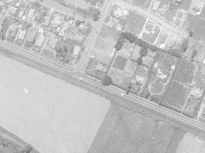 Yaldhurst Road from the air, 1975-1979